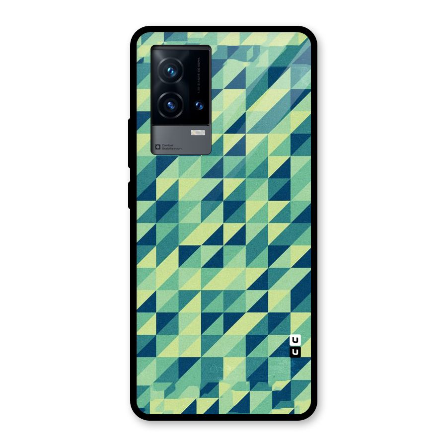 Shady Green Glass Back Case for iQOO 9 5G