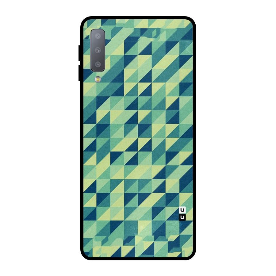 Shady Green Metal Back Case for Galaxy A7 (2018)
