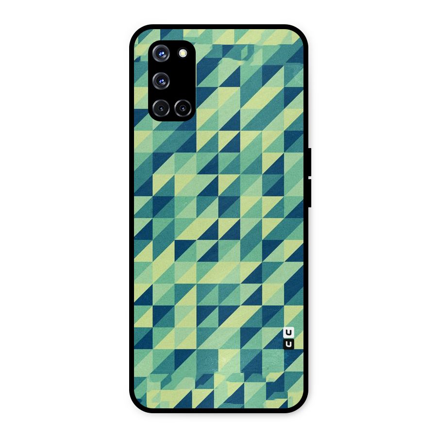 Shady Green Metal Back Case for Oppo A52