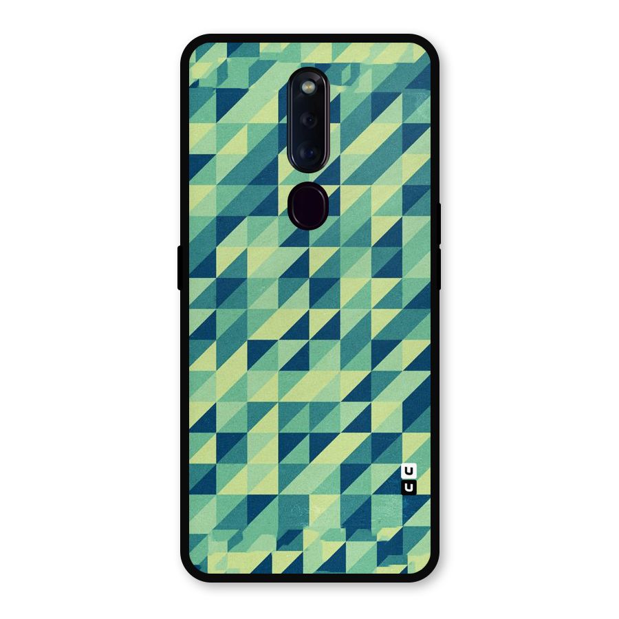 Shady Green Metal Back Case for Oppo F11 Pro