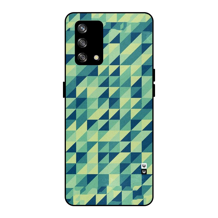 Shady Green Metal Back Case for Oppo F19