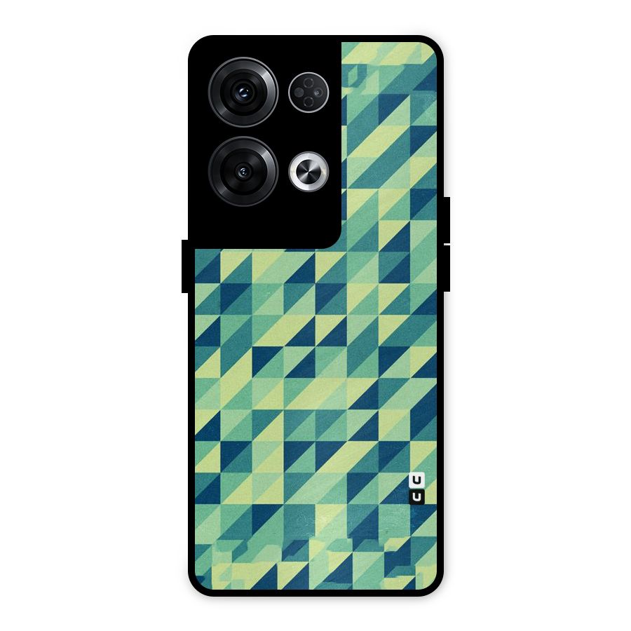 Shady Green Metal Back Case for Oppo Reno8 Pro 5G