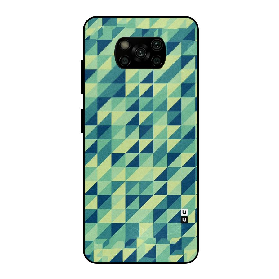 Shady Green Metal Back Case for Poco X3