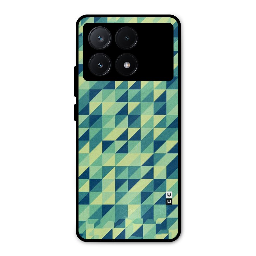 Shady Green Metal Back Case for Poco X6 Pro