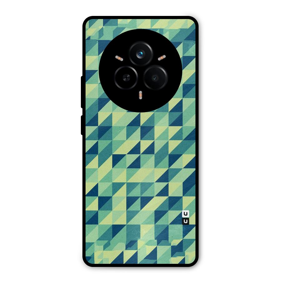 Shady Green Metal Back Case for Realme 14 Pro