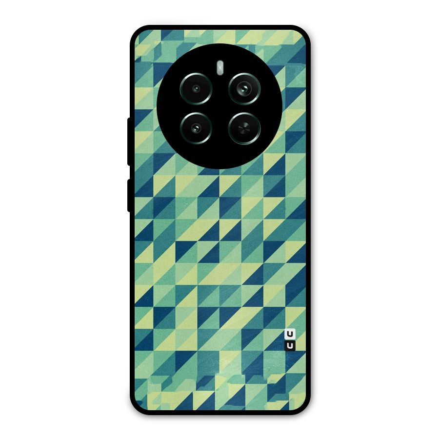 Shady Green Metal Back Case for Realme Narzo 70 Pro