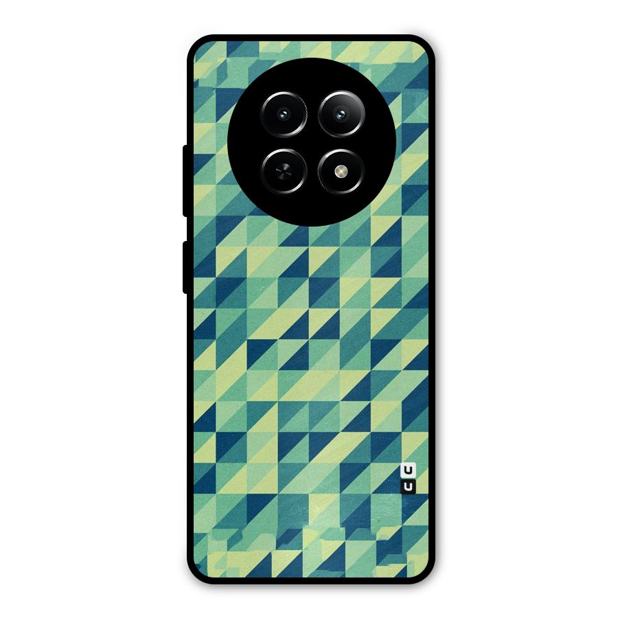 Shady Green Metal Back Case for Realme Narzo 70x 5G