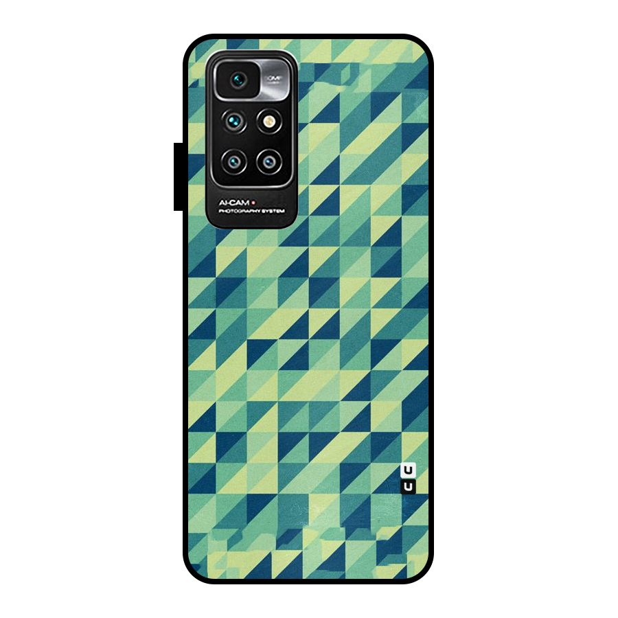 Shady Green Metal Back Case for Redmi 10 Prime