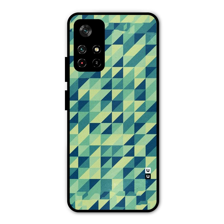 Shady Green Metal Back Case for Redmi Note 11T 5G