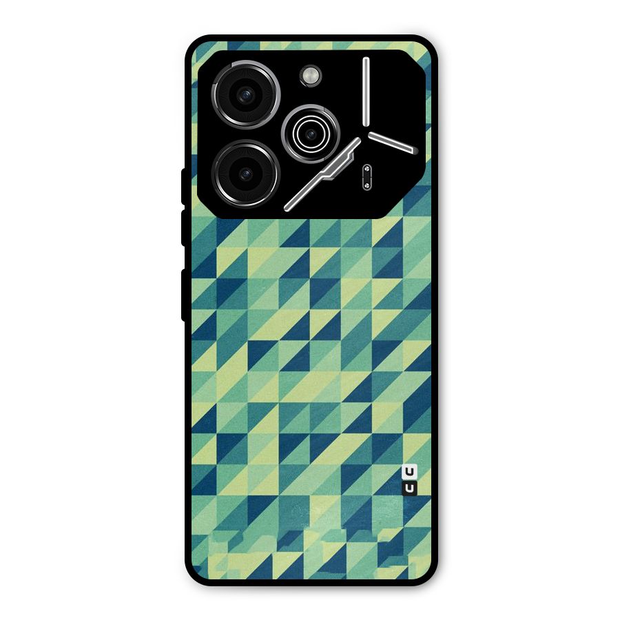Shady Green Metal Back Case for Tecno Pova 6 Pro