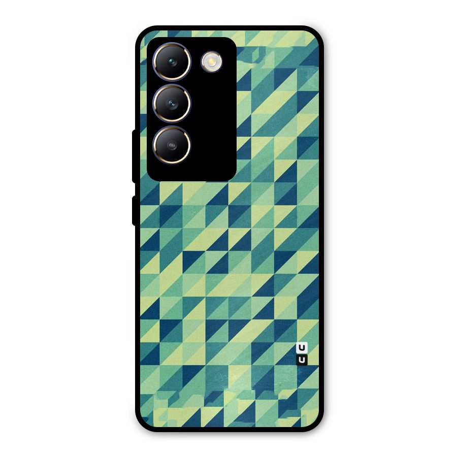 Shady Green Metal Back Case for Vivo T3 5G