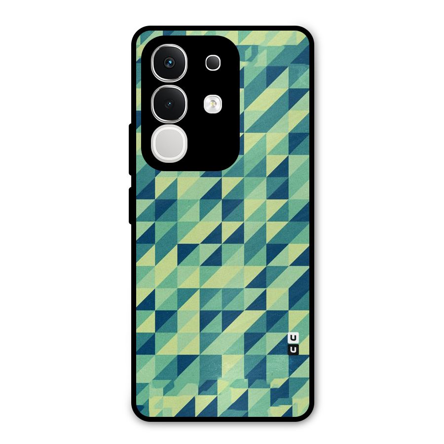 Shady Green Metal Back Case for Vivo T4x