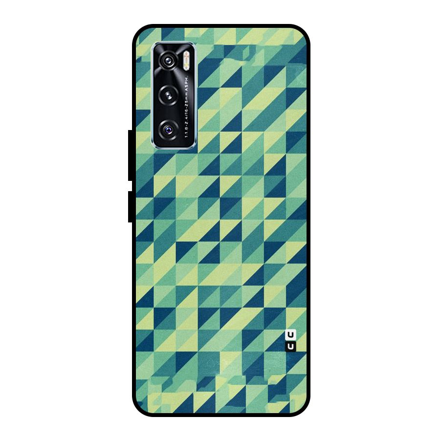 Shady Green Metal Back Case for Vivo V20 SE