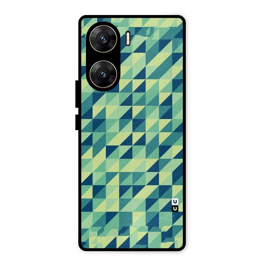 Shady Green Metal Back Case for Vivo V29e