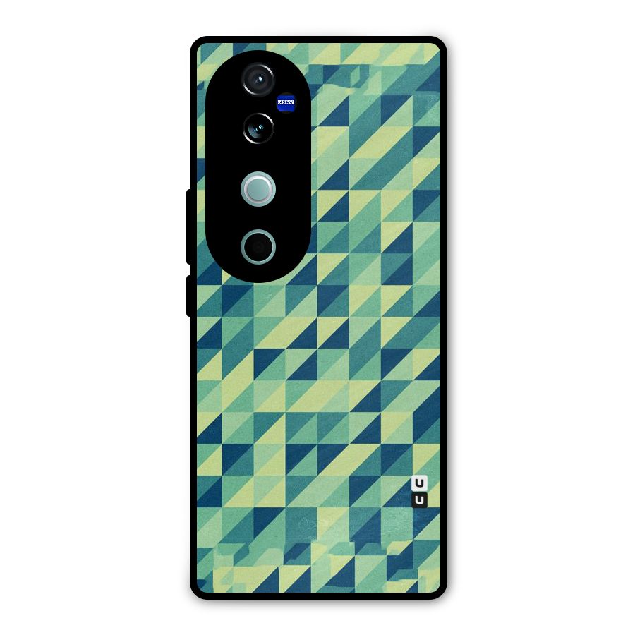 Shady Green Metal Back Case for Vivo V40