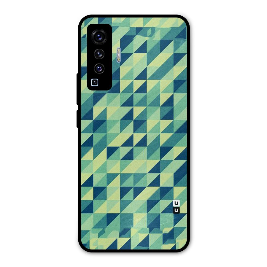 Shady Green Metal Back Case for Vivo X50