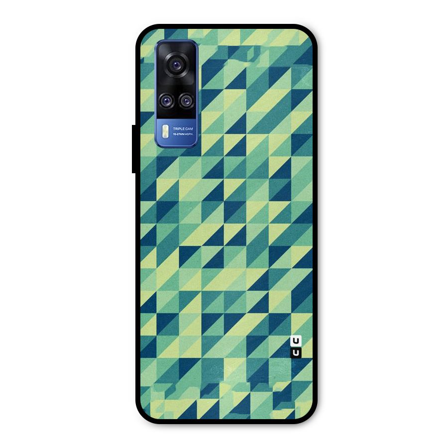 Shady Green Metal Back Case for Vivo Y51A