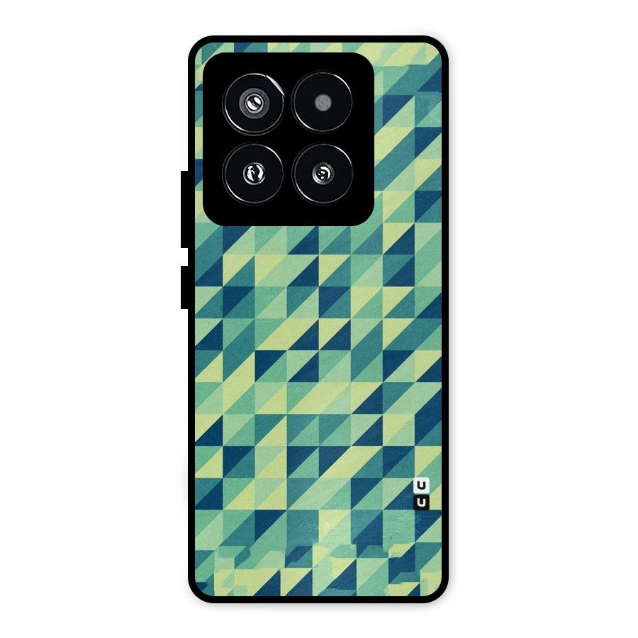 Shady Green Metal Back Case for Xiaomi 14 Pro