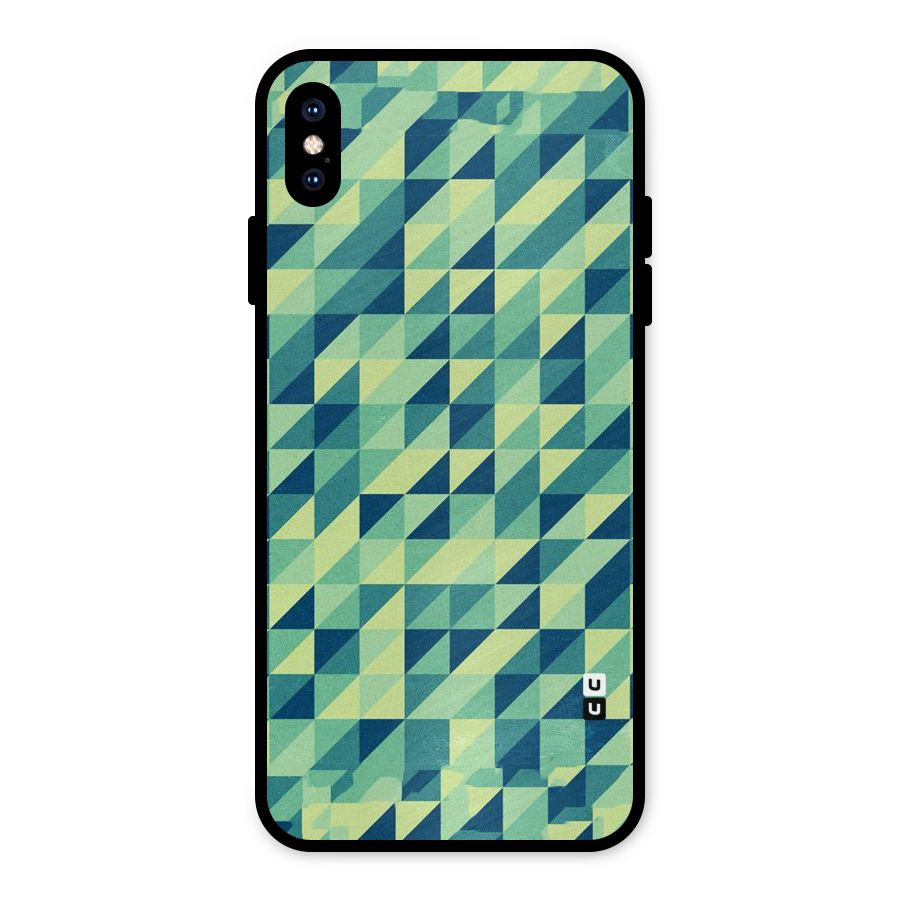 Shady Green Metal Back Case for iPhone XS Max