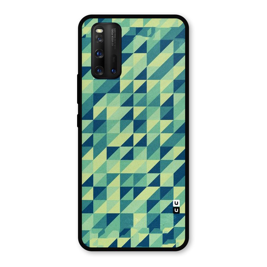 Shady Green Metal Back Case for iQOO 3