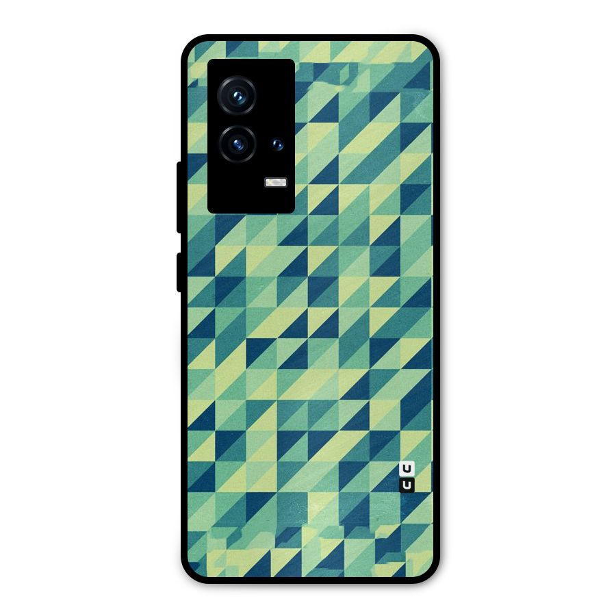 Shady Green Metal Back Case for iQOO 9 5G