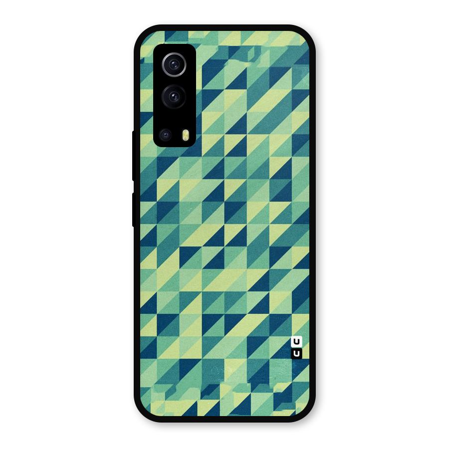 Shady Green Metal Back Case for iQOO Z3