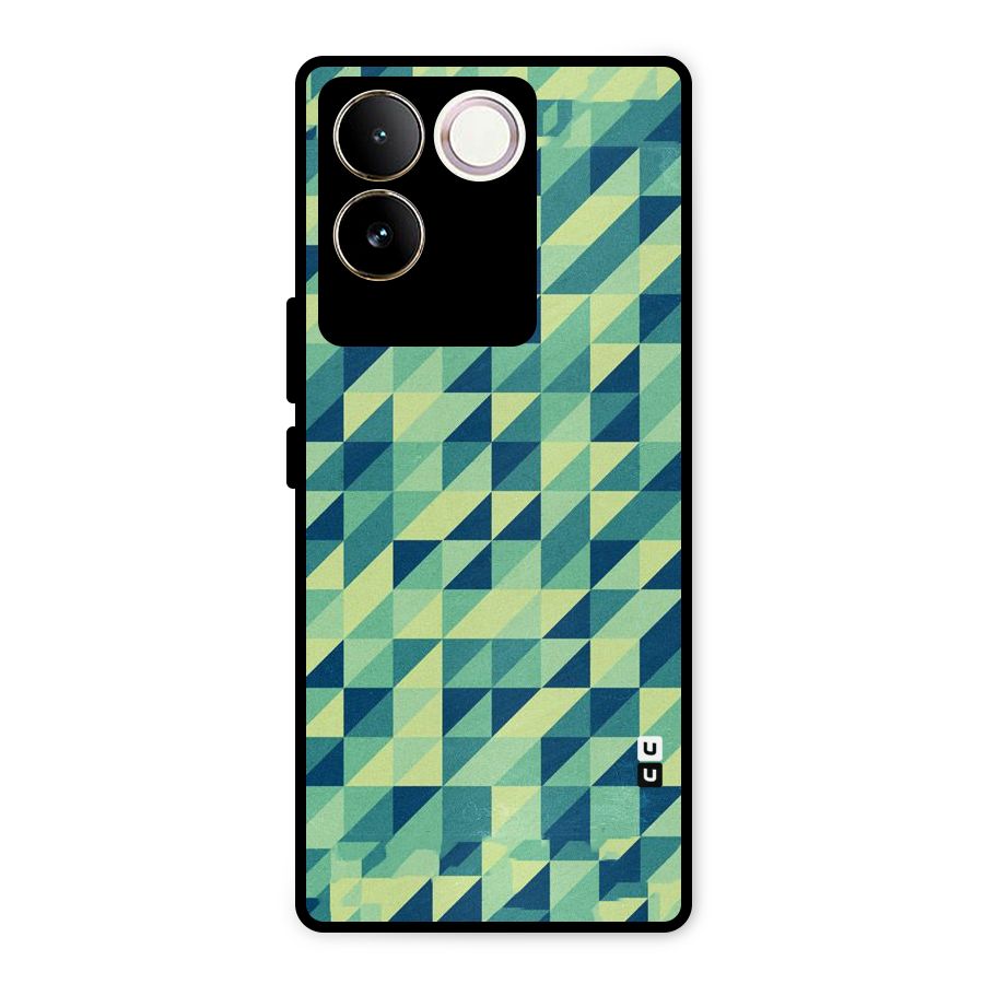 Shady Green Metal Back Case for iQOO Z7 Pro