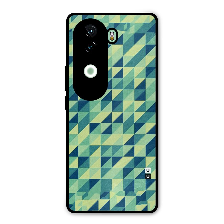 Shady Green Metal Back Case for iQOO Z9s