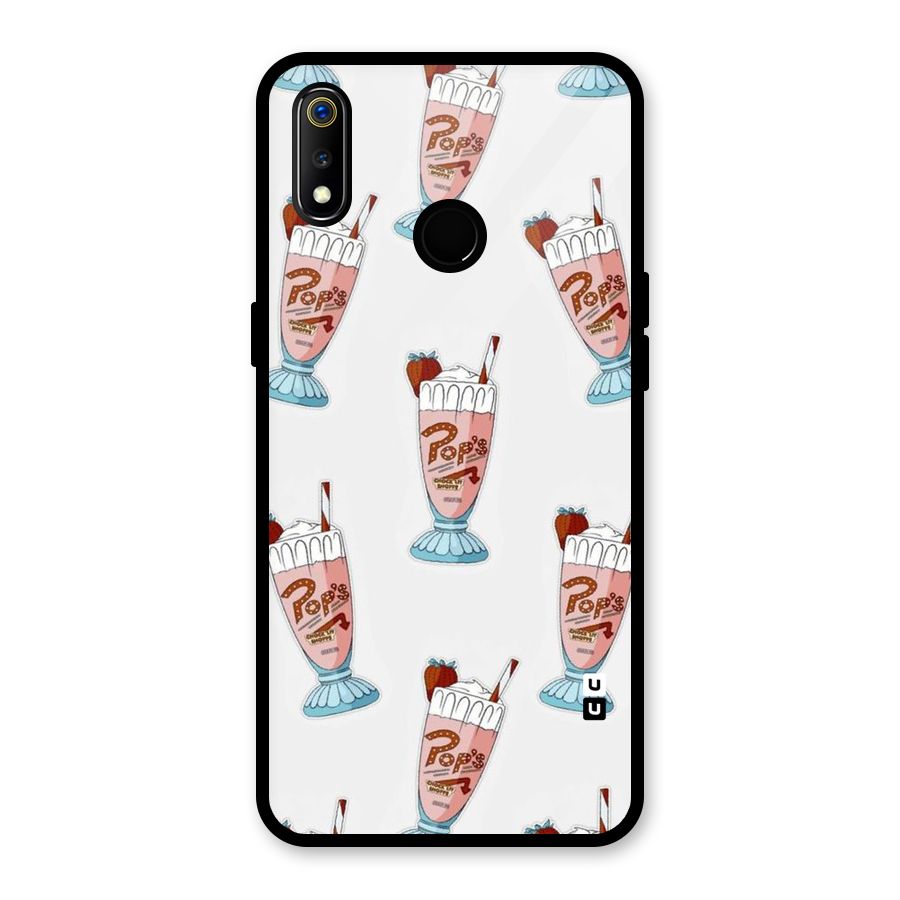 Shake Design Glass Back Case for Realme 3i