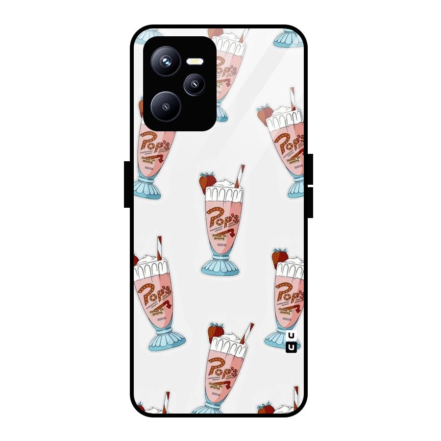 Shake Design Glass Back Case for Realme C35