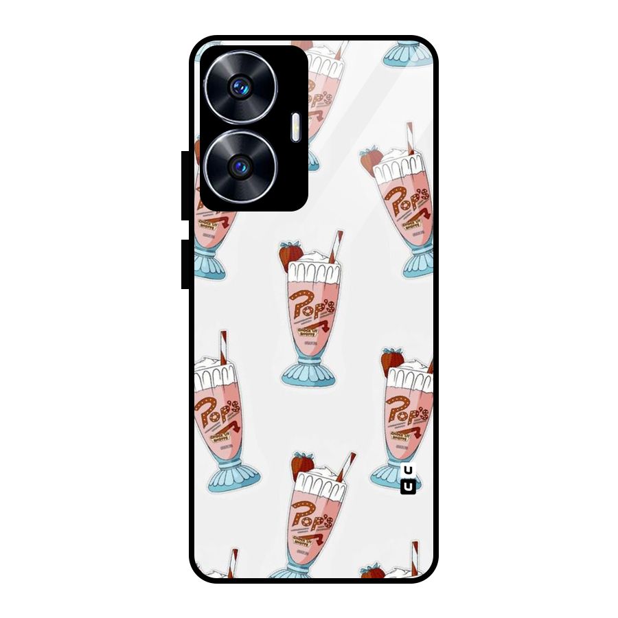 Shake Design Glass Back Case for Realme Narzo N55