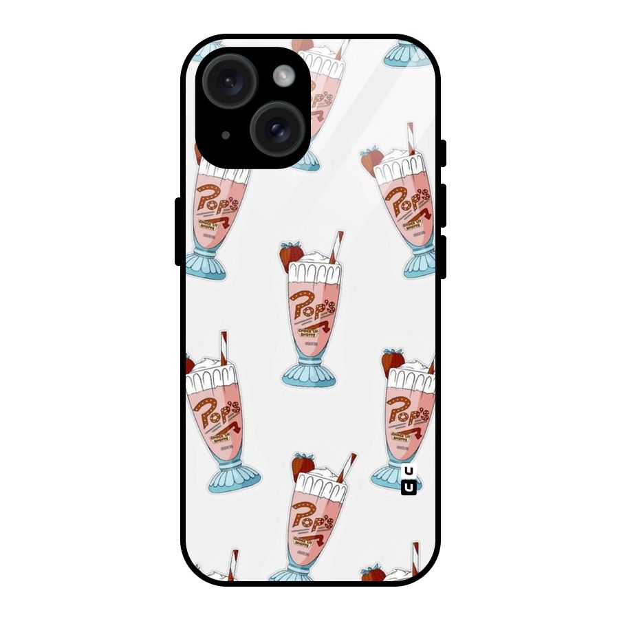 Shake Design Glass Back Case for iPhone 15