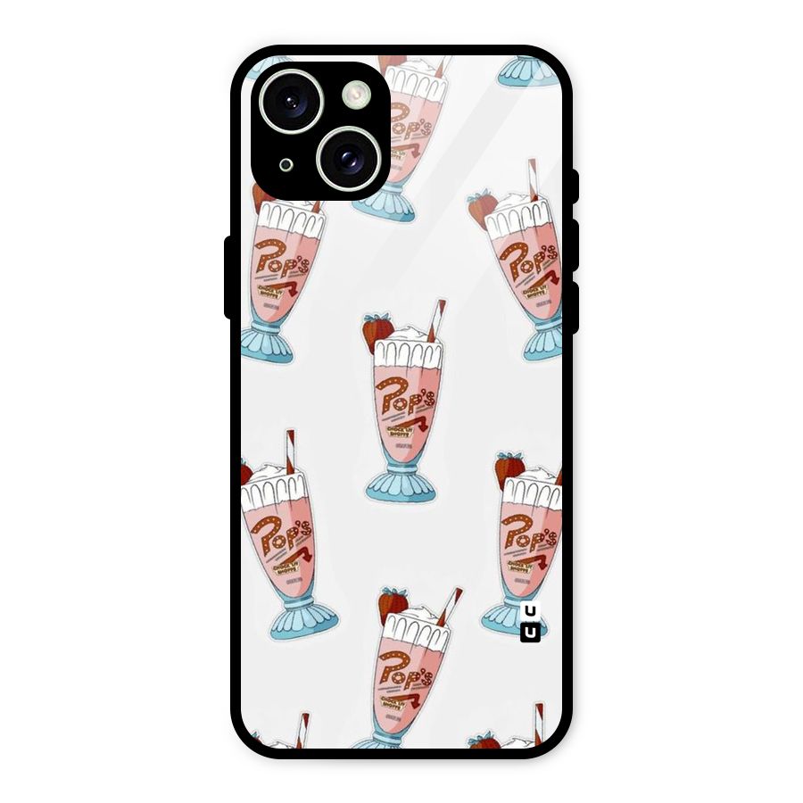 Shake Design Glass Back Case for iPhone 15 Plus