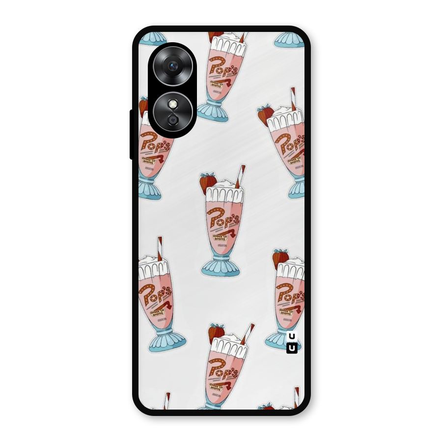 Shake Design Metal Back Case for Oppo A17
