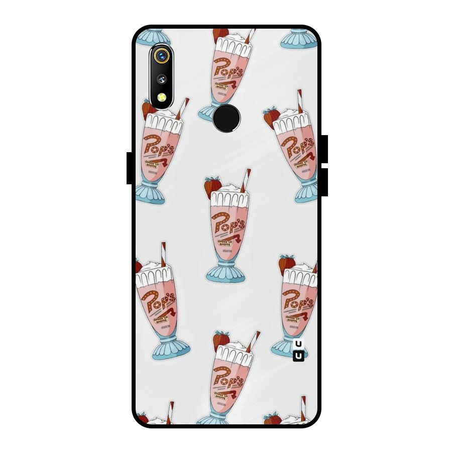 Shake Design Metal Back Case for Realme 3