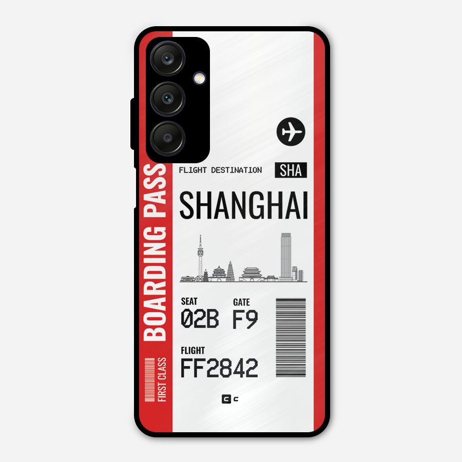 Shanghai Boarding Pass Metal Back Case for Galaxy A25 5G