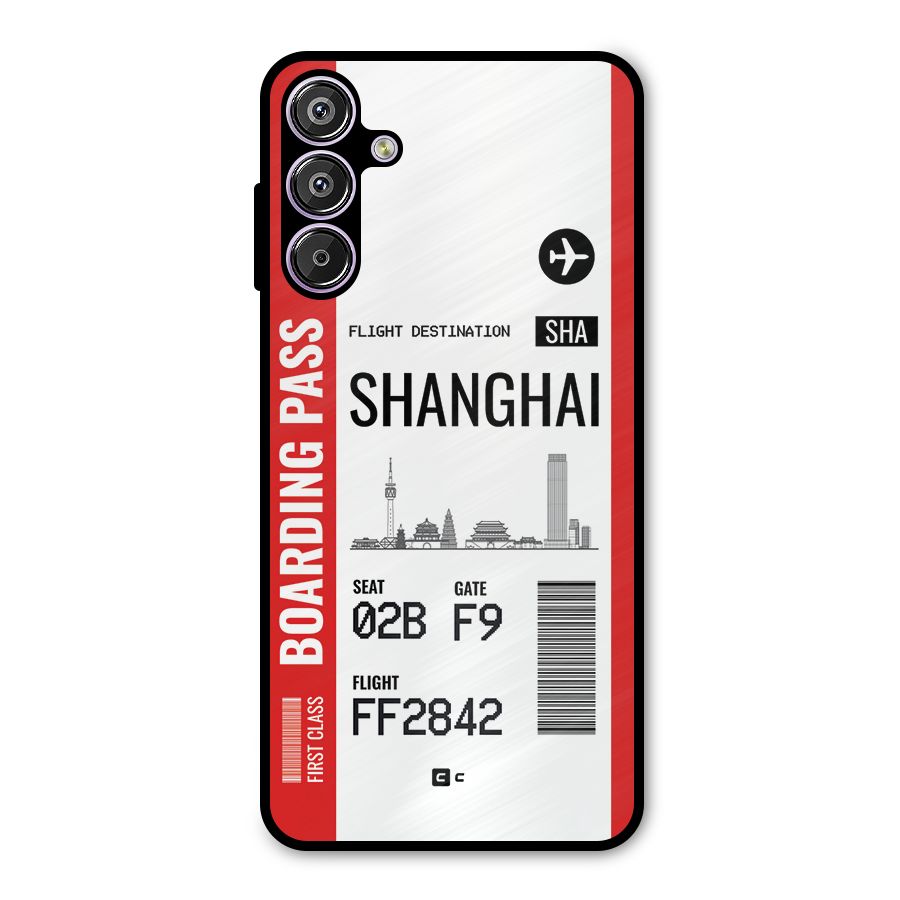 Shanghai Boarding Pass Metal Back Case for Galaxy M15