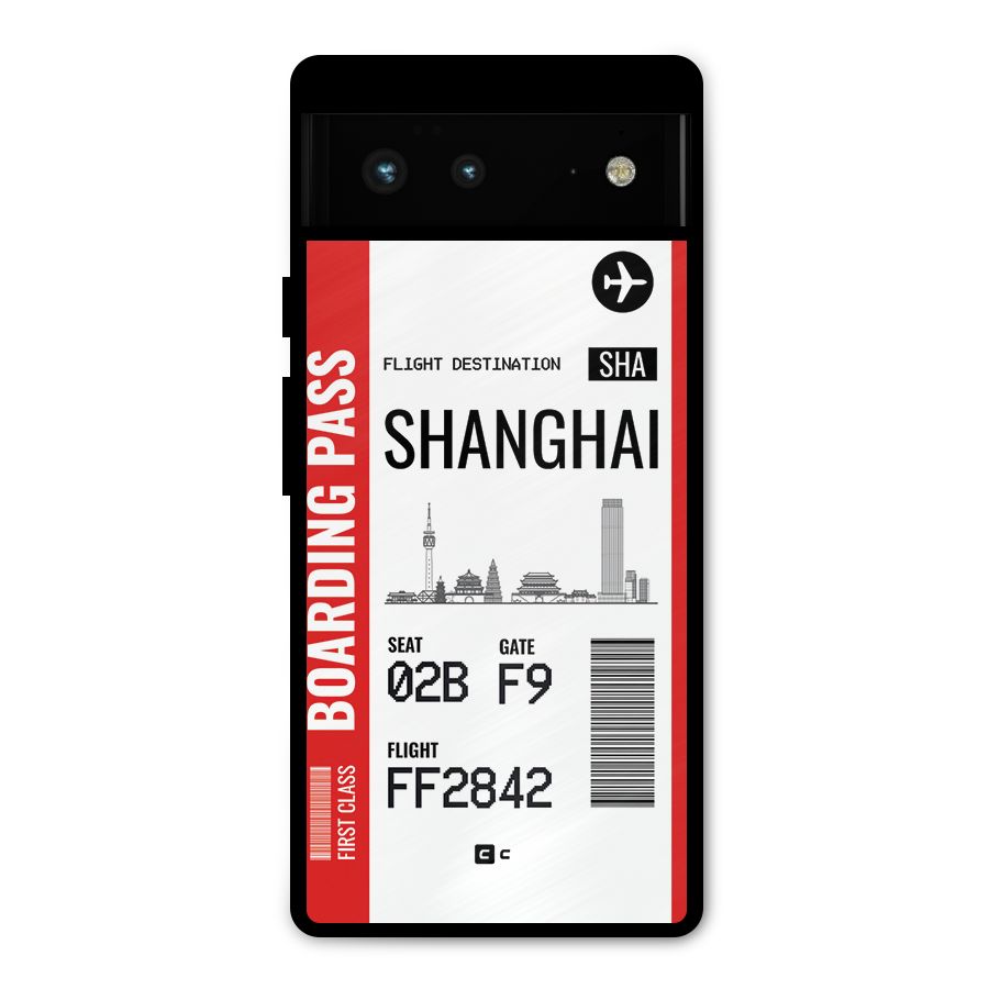 Shanghai Boarding Pass Metal Back Case for Google Pixel 6