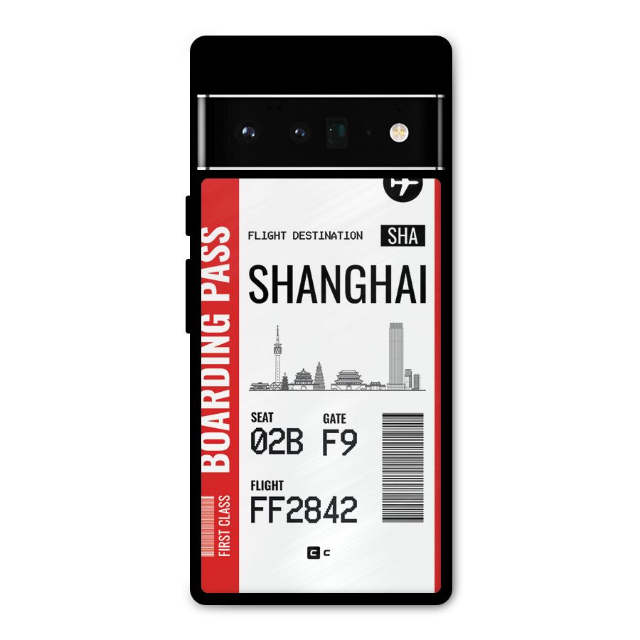 Shanghai Boarding Pass Metal Back Case for Google Pixel 6 Pro