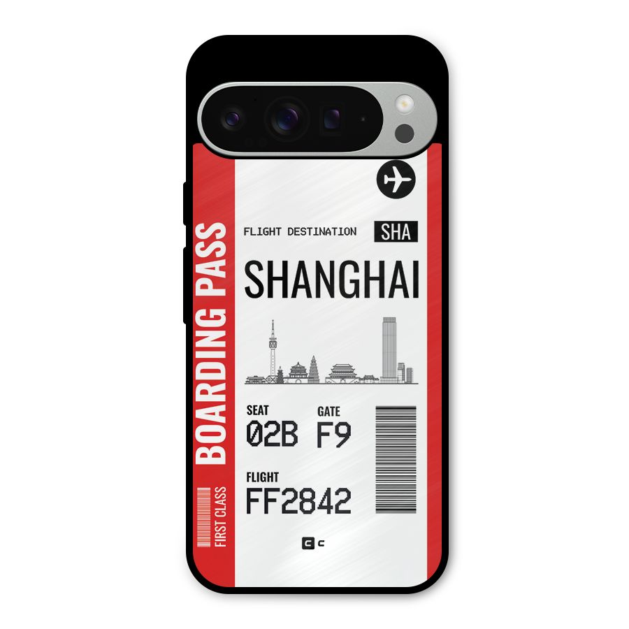 Shanghai Boarding Pass Metal Back Case for Google Pixel 9 Pro XL