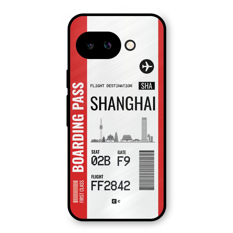Shanghai Boarding Pass Metal Back Case for Google Pixel 9a