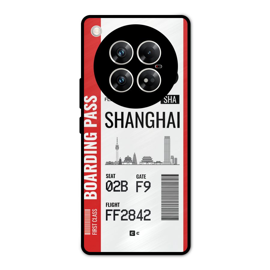 Shanghai Boarding Pass Metal Back Case for Infinix Zero 40 5G