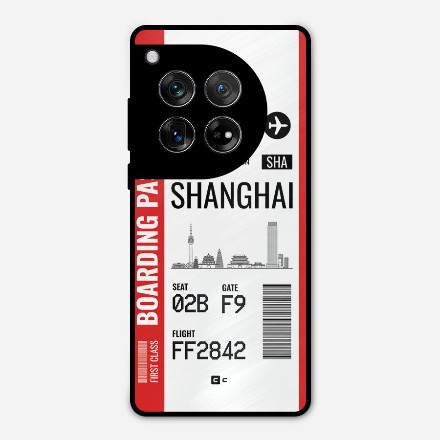 Shanghai Boarding Pass Metal Back Case for OnePlus 12