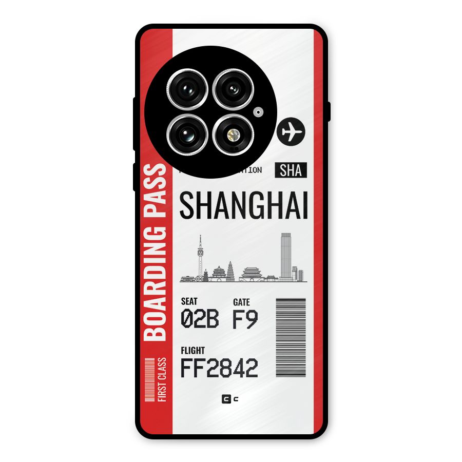 Shanghai Boarding Pass Metal Back Case for OnePlus 13