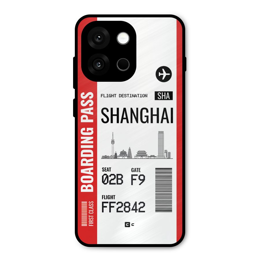 Shanghai Boarding Pass Metal Back Case for OnePlus 13s