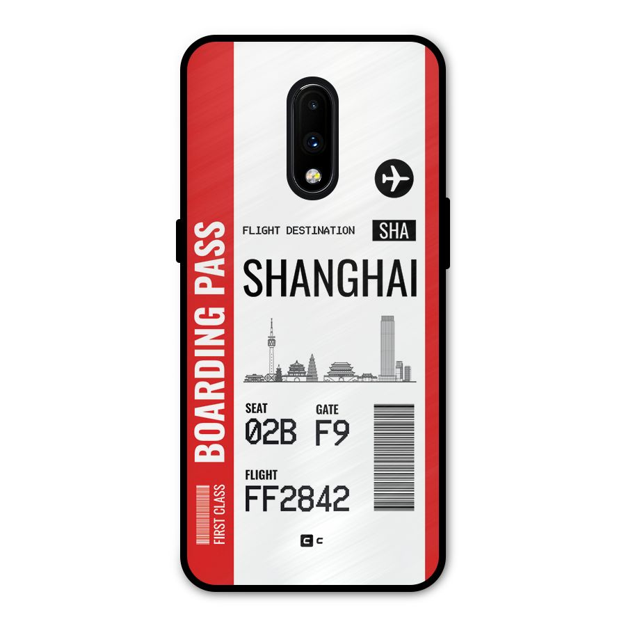 Shanghai Boarding Pass Metal Back Case for OnePlus 7