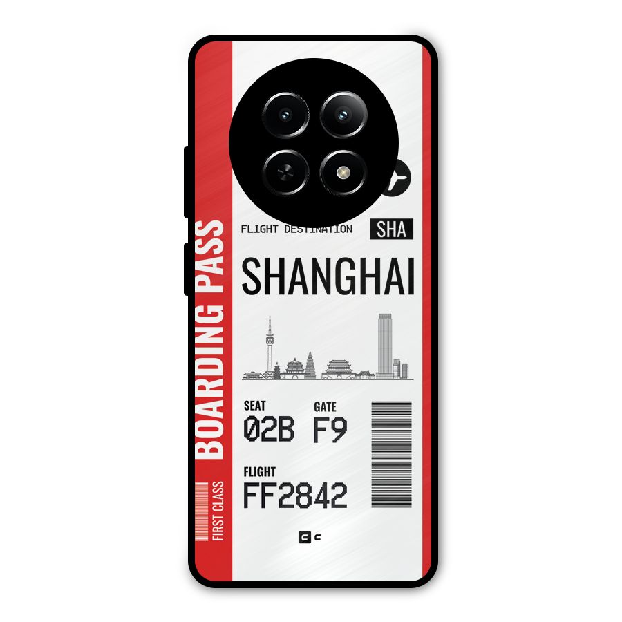 Shanghai Boarding Pass Metal Back Case for Realme 13