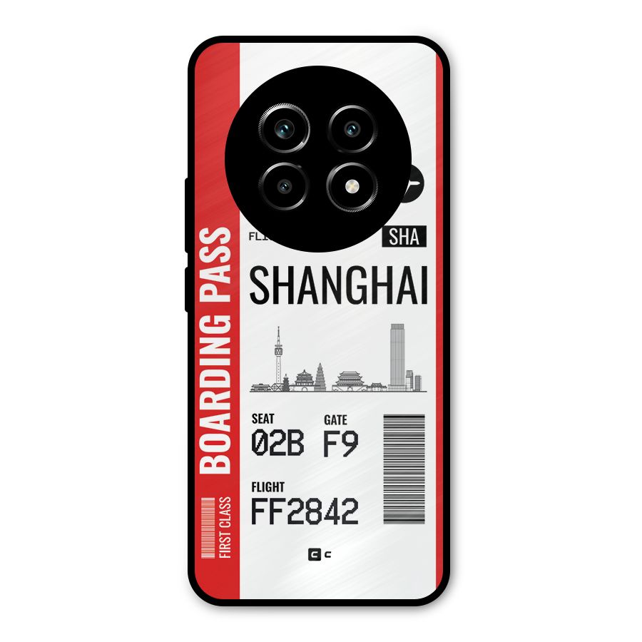 Shanghai Boarding Pass Metal Back Case for Realme 13 Pro