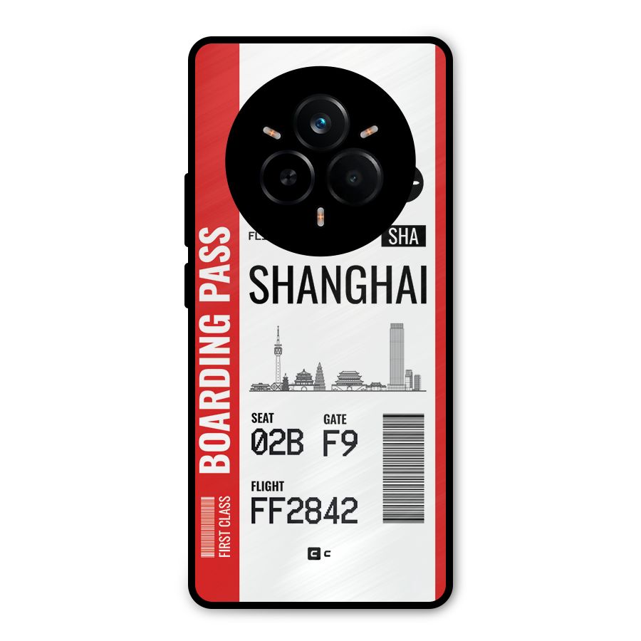 Shanghai Boarding Pass Metal Back Case for Realme 14 Pro