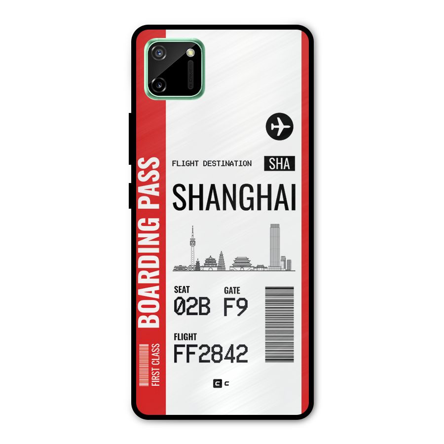 Shanghai Boarding Pass Metal Back Case for Realme C11